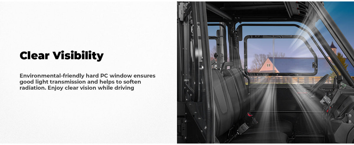 Full Doors with Sliding Window & Front Windshield For CFMOTO UFORCE 1000 XL — manufacturer image 2