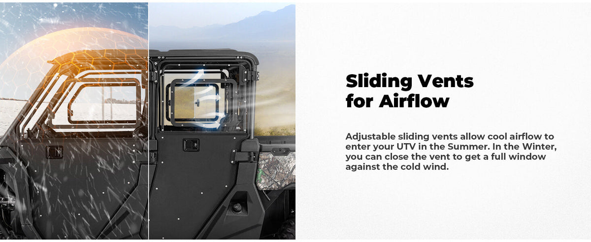 Full Doors with Sliding Window & Front Windshield For CFMOTO UFORCE 1000 XL — manufacturer image 1