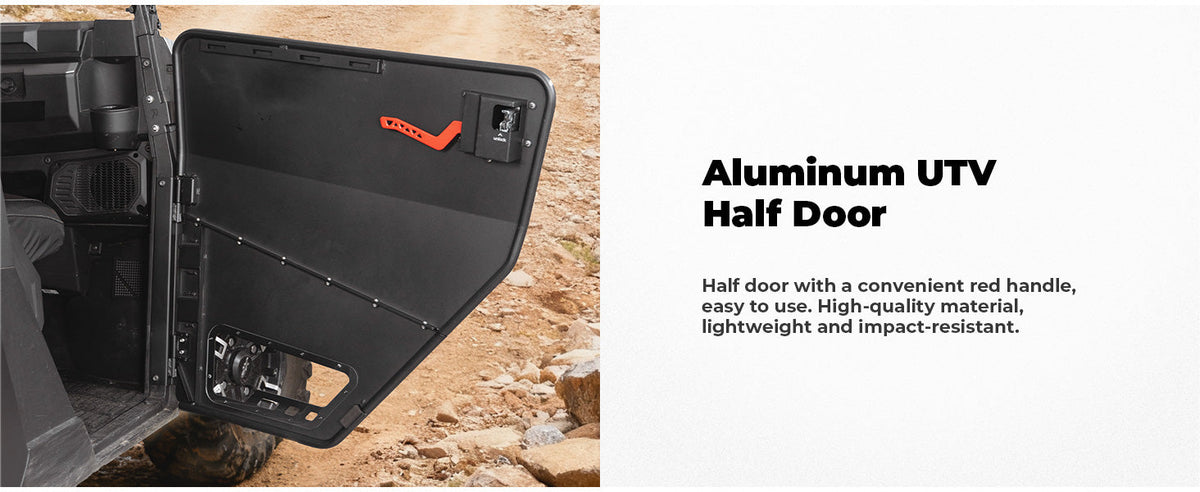 Aluminum Half Doors for Polaris Ranger Crew XP 1000 (2019-2026) — manufacturer image 4