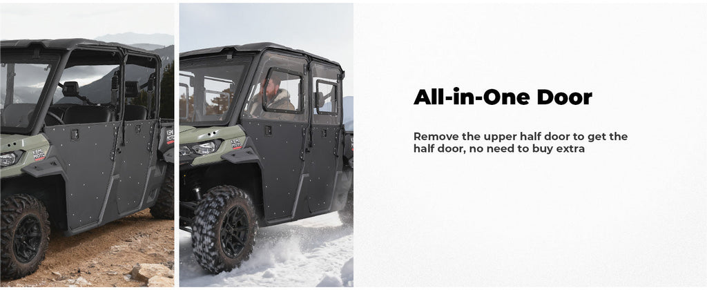 2-in-1 Door Combo for Can-Am Defender MAX & HD — manufacturer image 2