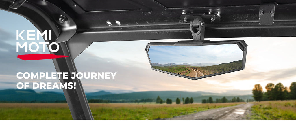 Universal Magnetic Rear View Mirror for Golf Cart, UTV & Truck — manufacturer image 1