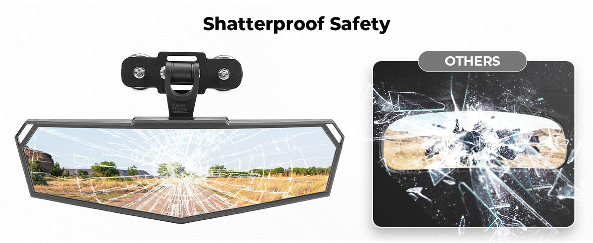 Universal Magnetic Rear View Mirror for Golf Cart, UTV & Truck — manufacturer image 4
