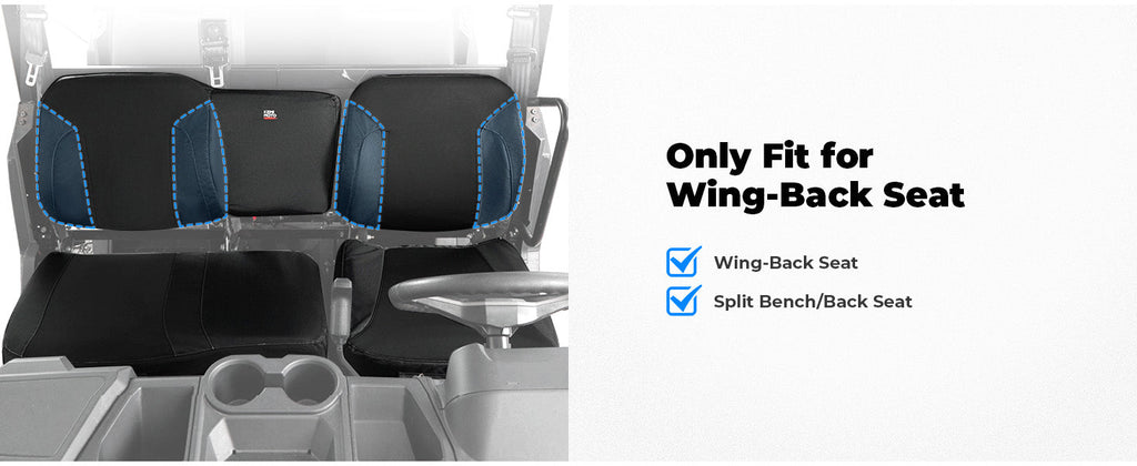 UTV Seat Cover Set with Wingback for Polaris Ranger XP 1000 2022-2025 — manufacturer image 2