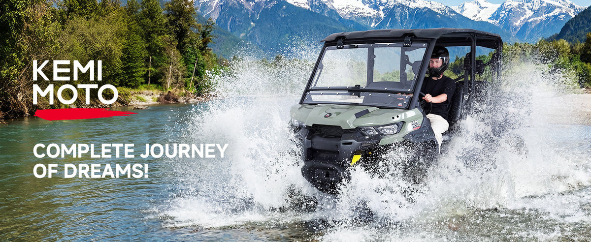 Flip Front Windshield For Can-Am Defender / Defender MAX (2016+) — manufacturer image 1