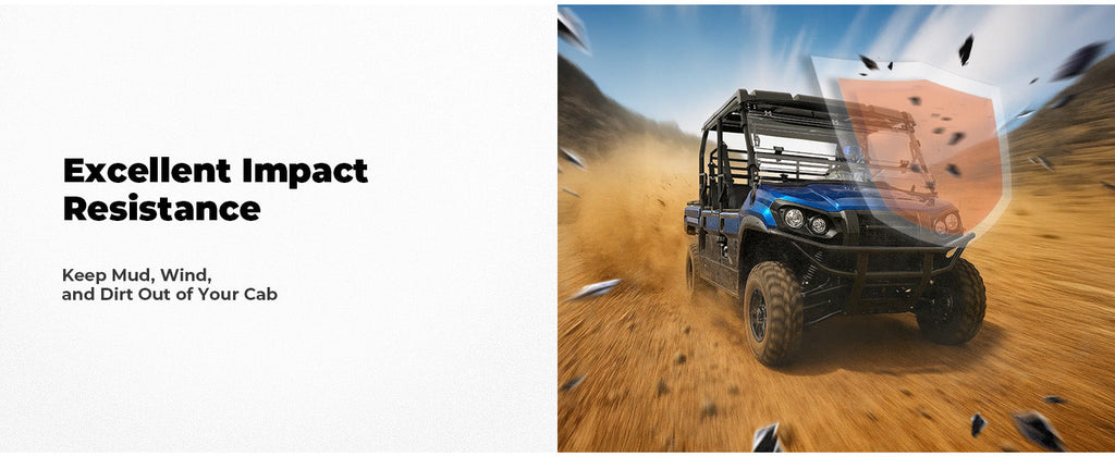 Upgraded Flip Front Windshield For CFMOTO Uforce 1000|1000 XL — manufacturer image 3