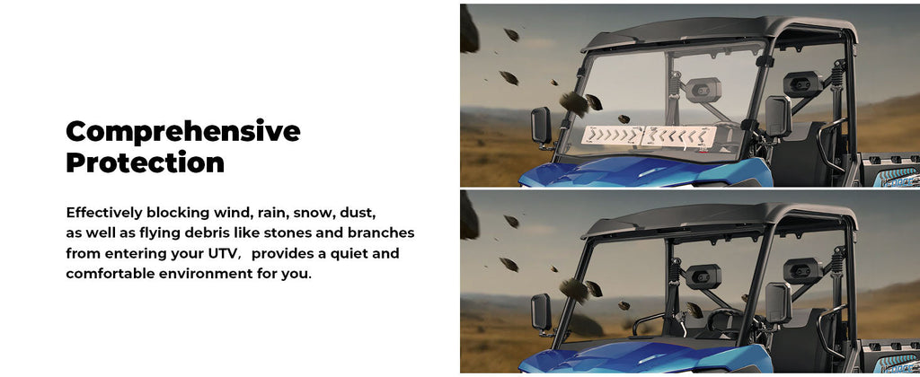 Vented Front Windshield for CFMOTO UFORCE 600|800XL — manufacturer image 3