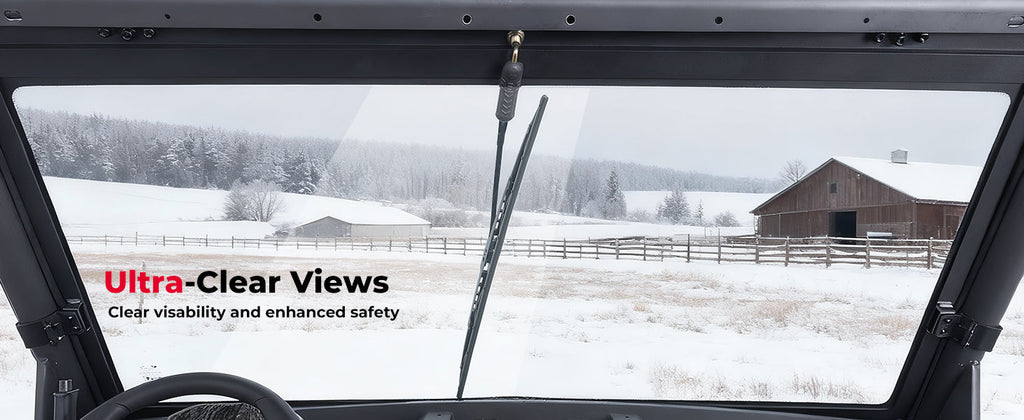 UTV Glass Windshield with Wipers for CFMOTO UForce 1000| 1000 XL — manufacturer image 2