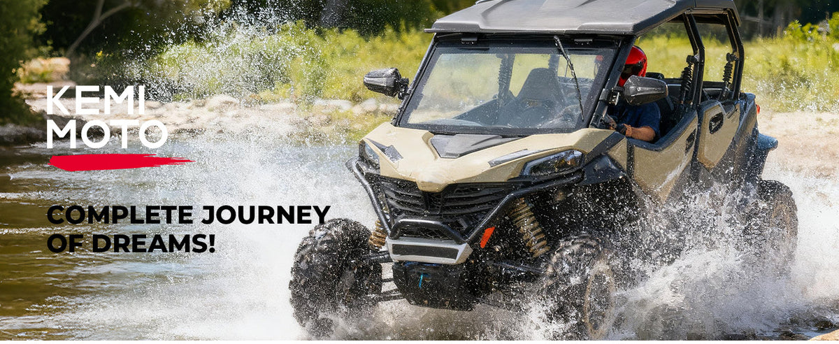 UTV Glass Windshield with Wiper For CFMOTO ZForce 950| ZForce 800（2023+） — manufacturer image 1