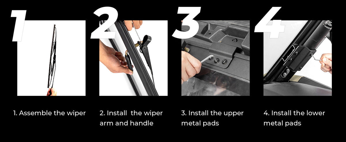UTV Glass Windshield with Wiper For CFMOTO ZForce 950| ZForce 800（2023+） — manufacturer image 6