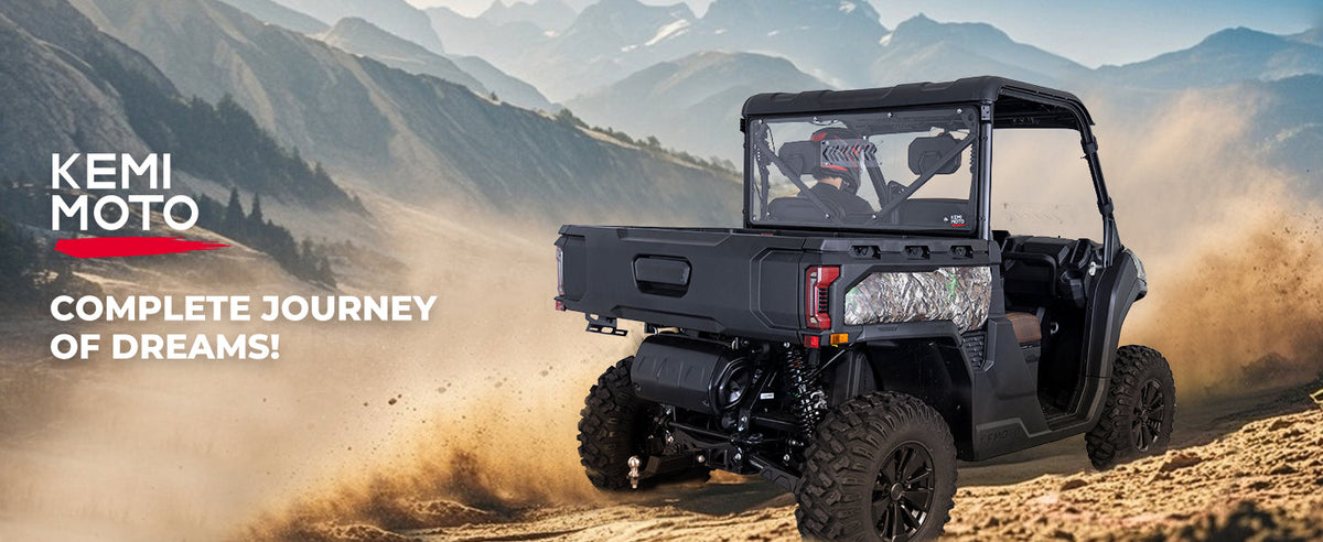 2-in-1 Vented Rear Windshield for CFMOTO UFORCE U10 Pro|XL — manufacturer image 5