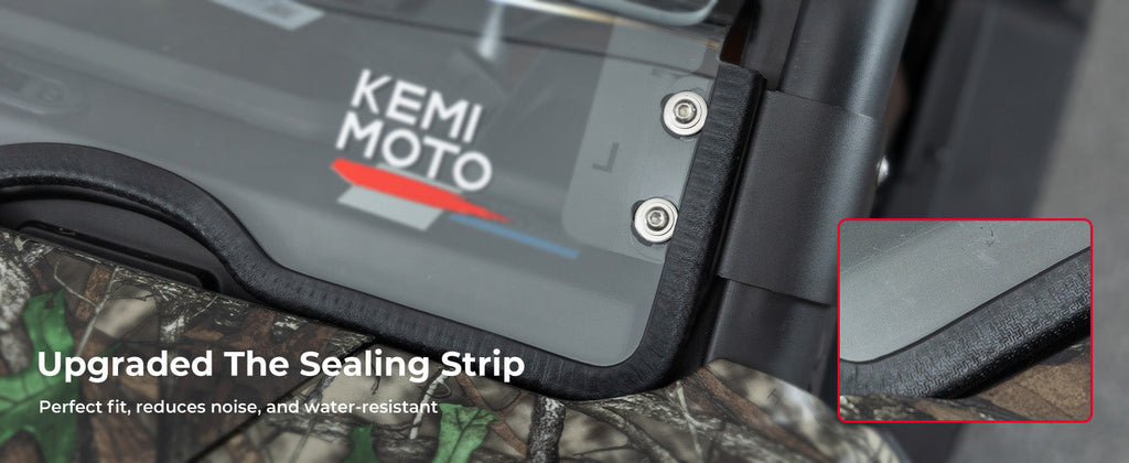3-IN-1 Flip Windshield For CFMOTO UFORCE U10（ Not Fit Grab Handle） — manufacturer image 3