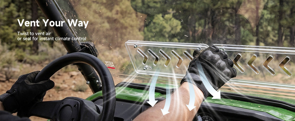 Vented Front Windshield For Kawasaki Teryx 2016+ — manufacturer image 2