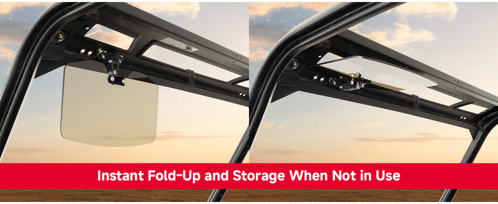 Universal Magnetic Sun Visor for UTV with Pro-Fit Bar or Metal Roof(1PC) — manufacturer image 5