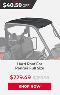 Plastic Hard Roof 3-Seat for Polaris Ranger XP 1000/1000/XP 900 by KEMIMOTO