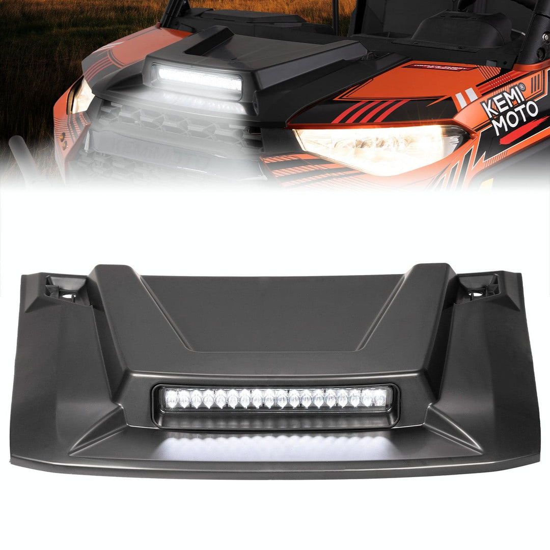 Hood Scoop with LED Spot Light for Polaris Ranger by KEMIMOTO