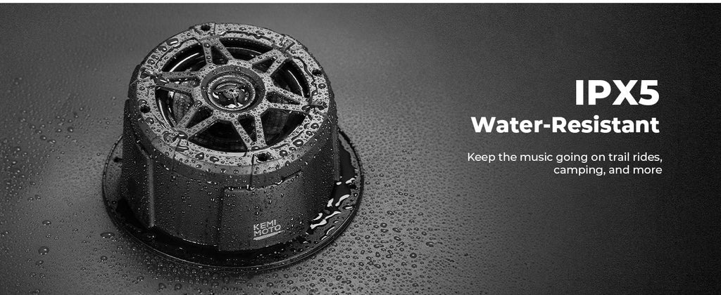 6.5" Speaker Pods with Enclosures (IPX5 Water-Resistant) Universal Fit for UTVs RVs Boats — manufacturer image 5