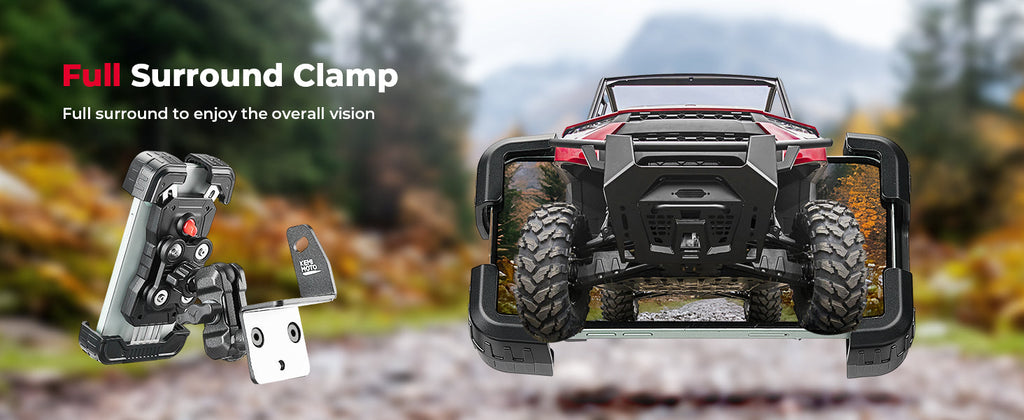 Phone Mount Holder for Polaris Ranger 1000/XP/Crew XP, Fits 4.7" - 7.0" Phones — manufacturer image 3
