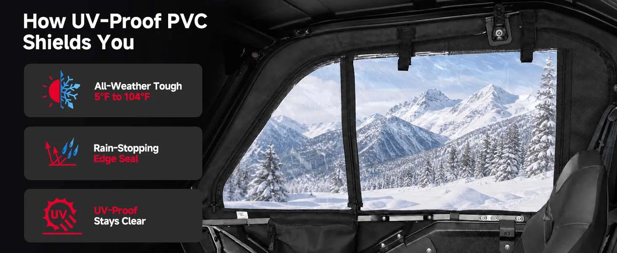 UTV Framed Upper Doors for Polaris General 1000 — manufacturer image 3