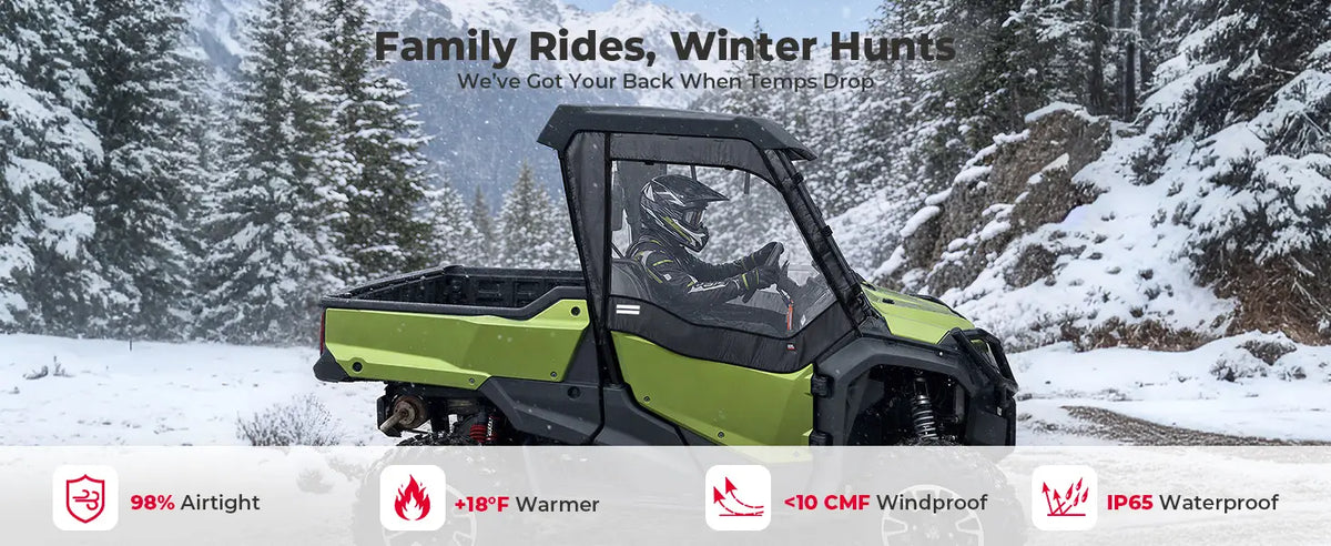 UTV Soft Upper Doors For Honda Pioneer 1000 — manufacturer image 1