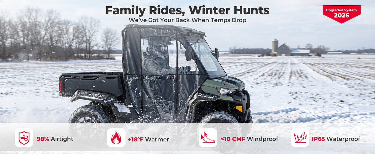 Soft Upper Doors For Can-Am Defender HD7 / HD8 / HD9 / HD10(2016+) — manufacturer image 1