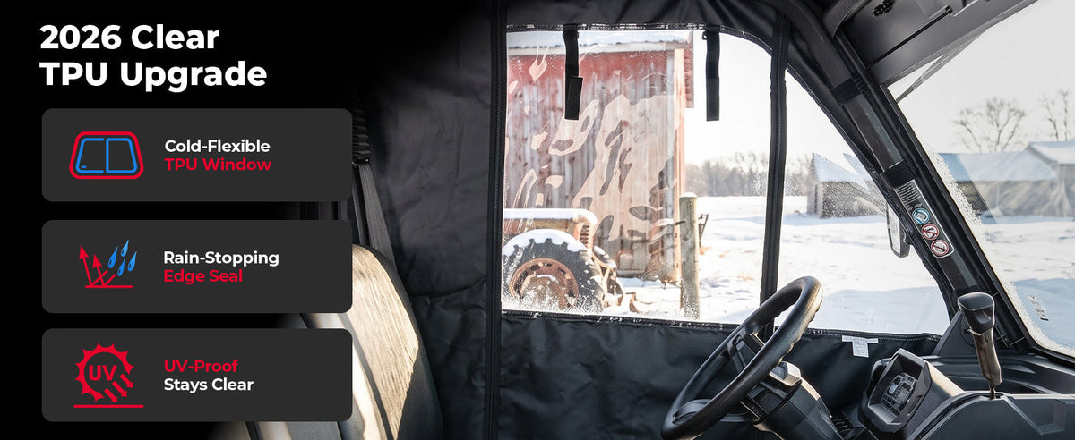 Soft Upper Doors For Can-Am Defender HD7 / HD8 / HD9 / HD10(2016+) — manufacturer image 3