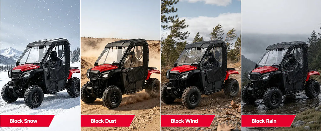 UTV Soft Upper Doors For Honda Pioneer 500/520 — manufacturer image 3