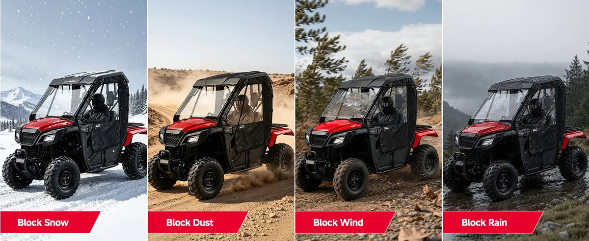 UTV Soft Upper Doors For Honda Pioneer 500/520 — manufacturer image 3