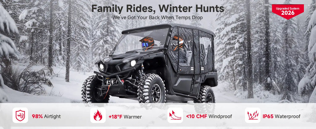 UTV Soft Upper Doors For 2021+ YAMAHA Wolverine X4 — manufacturer image 1