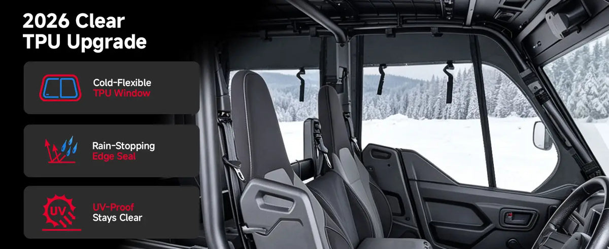 UTV Soft Upper Doors For 2021+ YAMAHA Wolverine X4 — manufacturer image 3