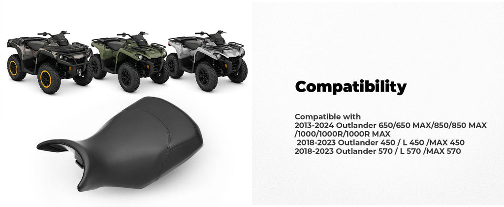 Can-Am Outlander 650 / 850 / 1000 / 1000R / MAX Complete Seat (2013–2024) — manufacturer image 5