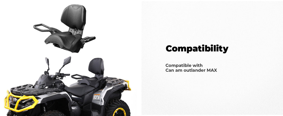 Can-Am Outlander MAX Passenger Rear Seat with Armrest (2012–2024) — manufacturer image 5