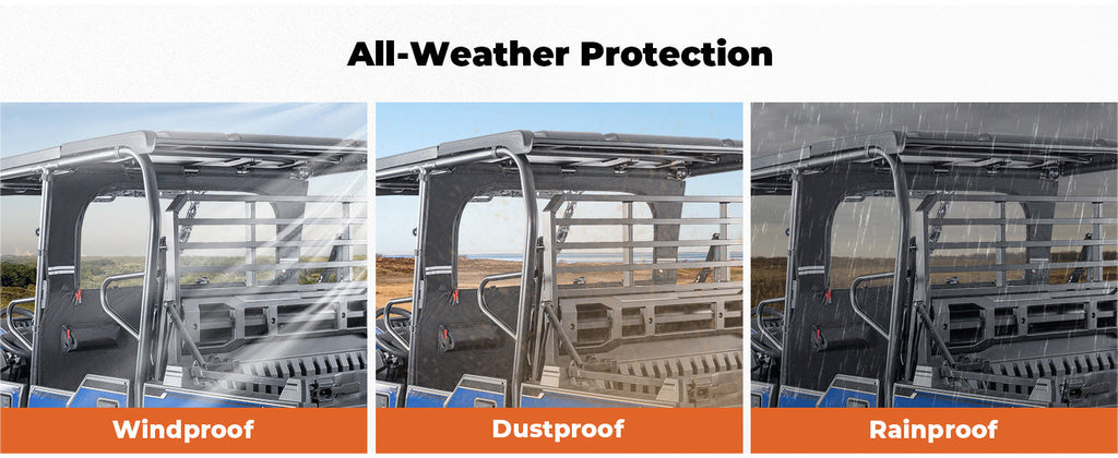 UTV Soft Rear Window for Kawasaki Mule PRO-FXT 2015+ — manufacturer image 2