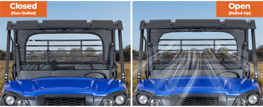 UTV Soft Rear Window for Kawasaki Mule PRO-FXT 2015+ — manufacturer image 4