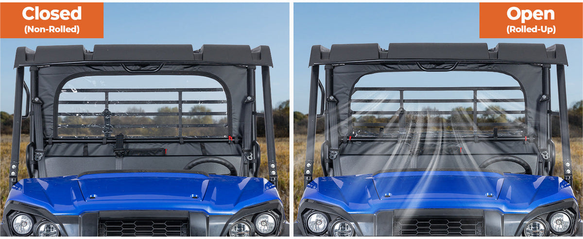 UTV Soft Rear Window for Kawasaki Mule PRO-FXT 2015+ — manufacturer image 4