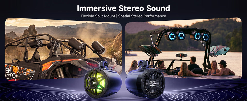 KP6 6.5" Universal Tower Speakers for UTV, ATV & Marine — manufacturer image 6