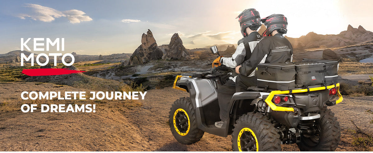 71L ATV Rear Seat Storage Bag with Cooler & Removable Cushion for Polaris, Can-Am — manufacturer image 1