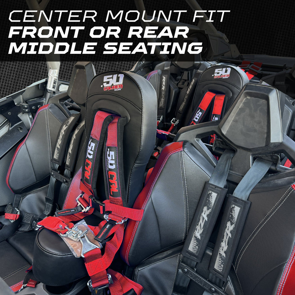 RZR PRO XP 4 Rear Bump Seat & Safety Harness