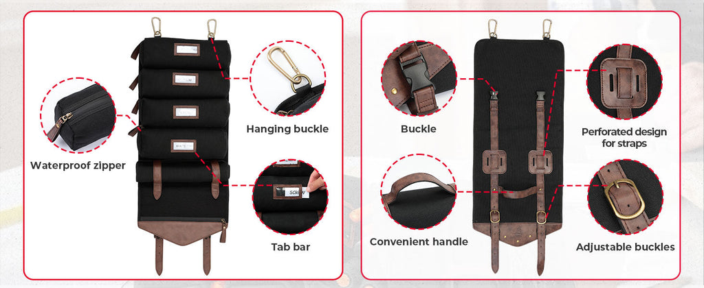 Roll Up Tool Bag for Motorcycle|ATV|UTV — manufacturer image 3