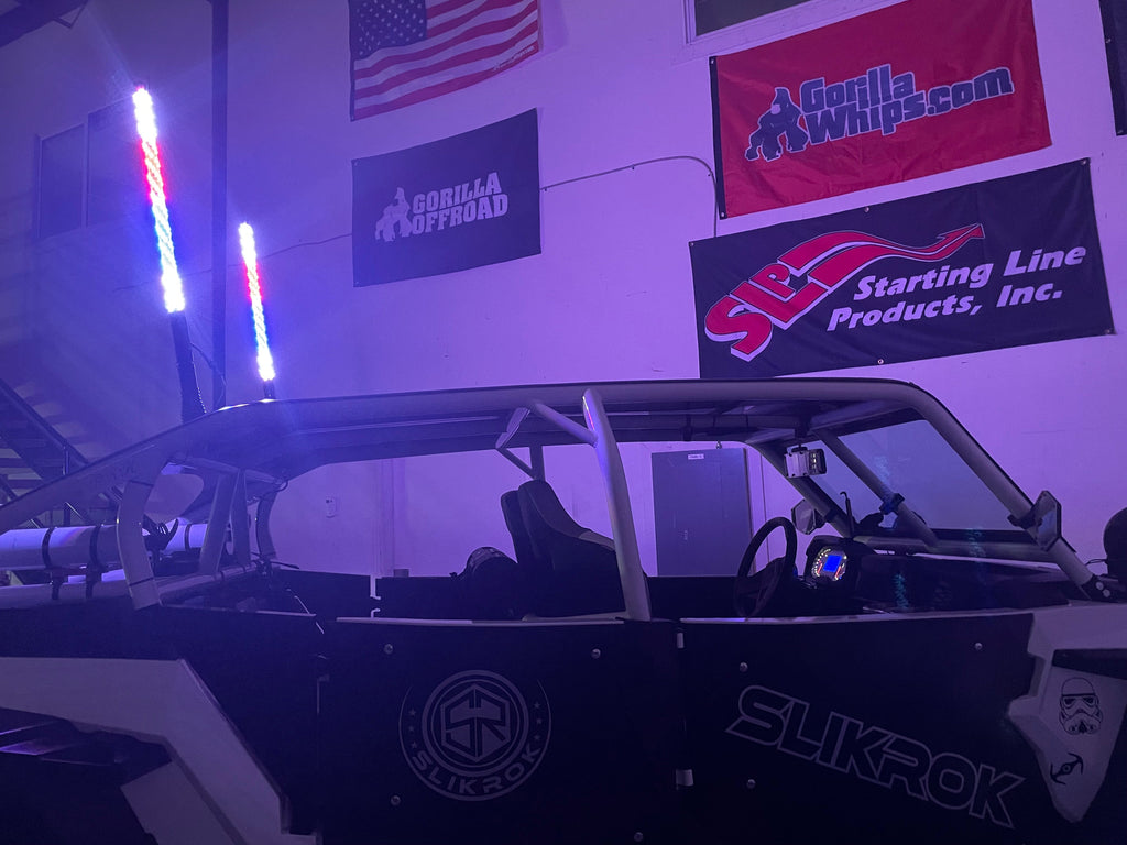 2' LED Whip Elite HD Single Whip Magnetic Mount
