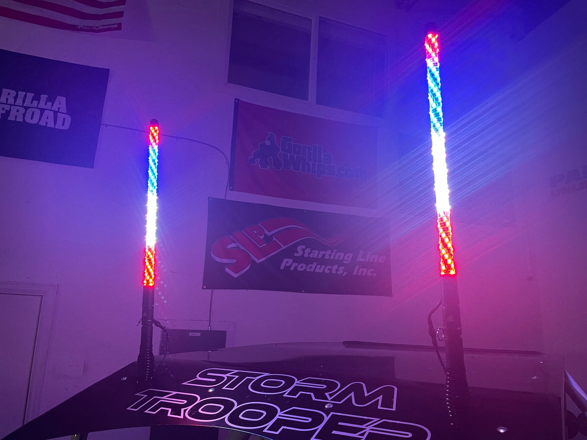 2' LED Whip Elite HD Single Whip Magnetic Mount