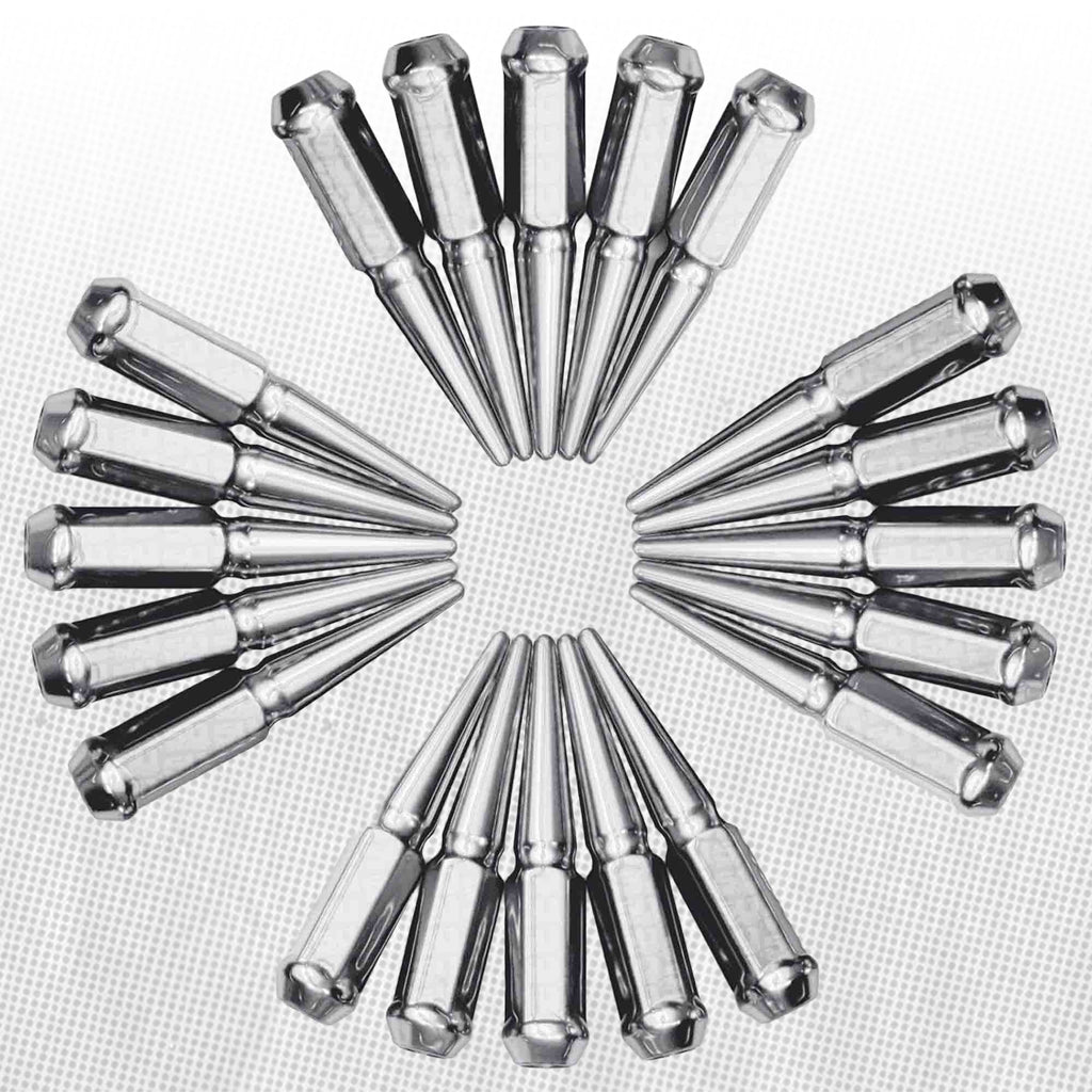 1/2 Inch Extended Spike Lug Nuts - 60 Degree Taper Seat