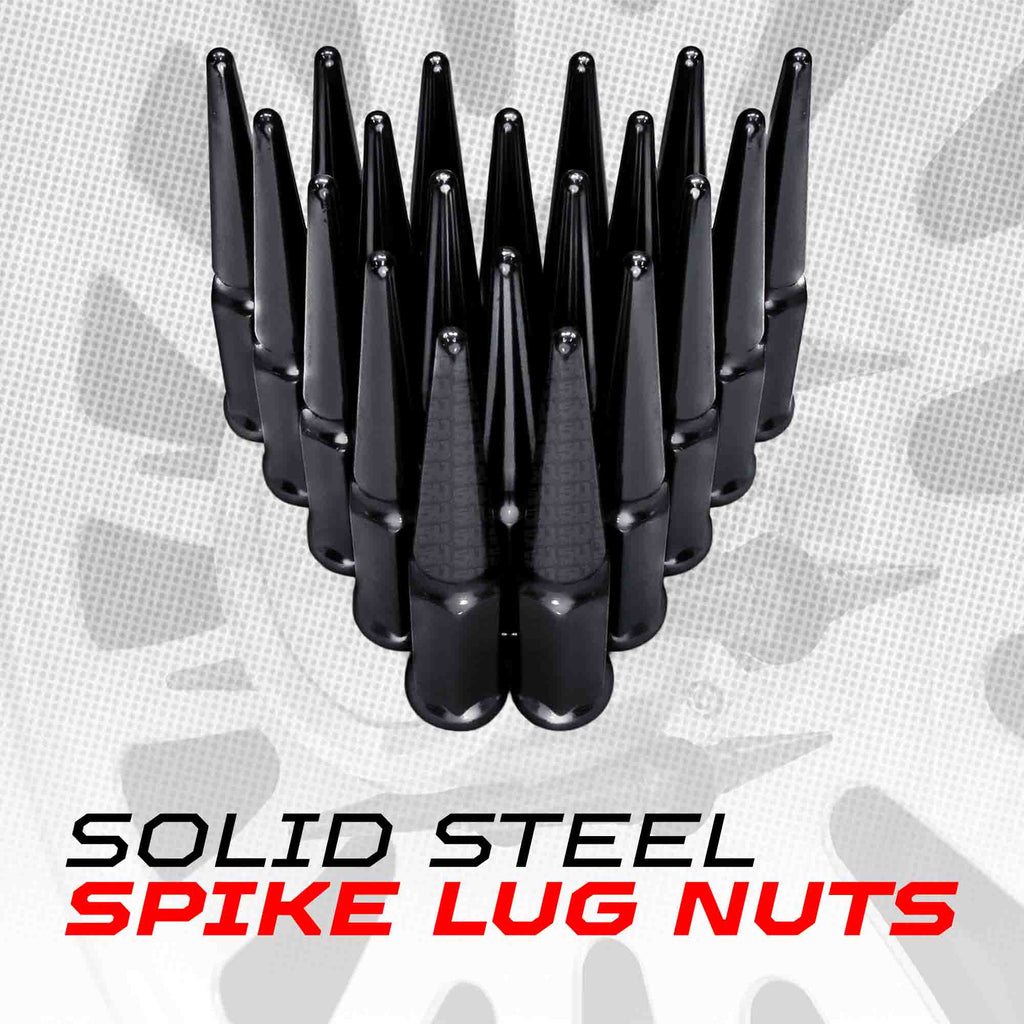 1/2 Inch Extended Spike Lug Nuts - 60 Degree Taper Seat