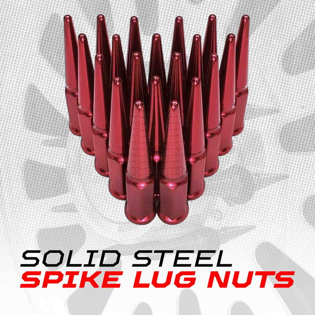 3/8-24 Extended Spike Lug Nuts - 60 Degree Taper Seat