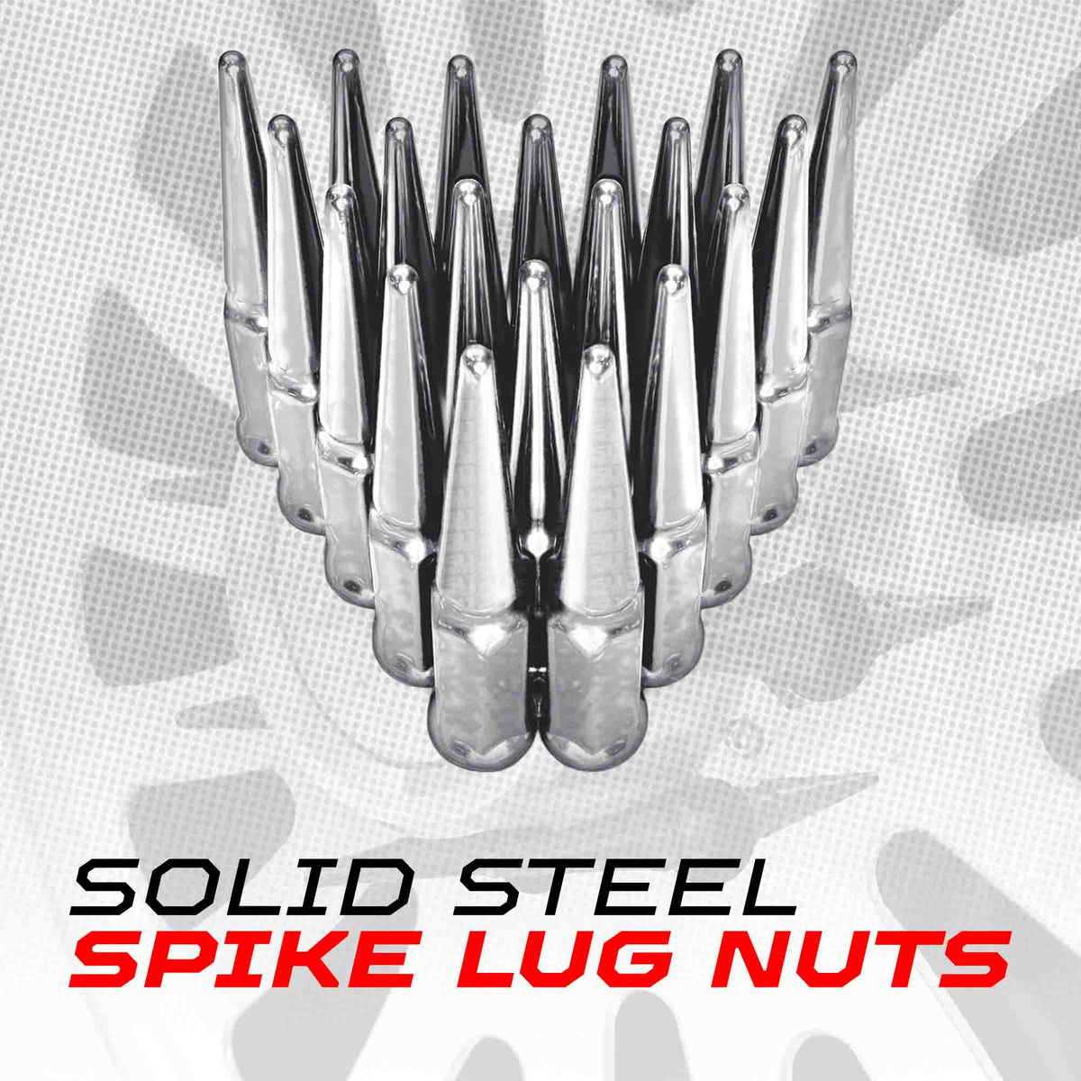 1/2 Inch Extended Spike Lug Nuts - 60 Degree Taper Seat
