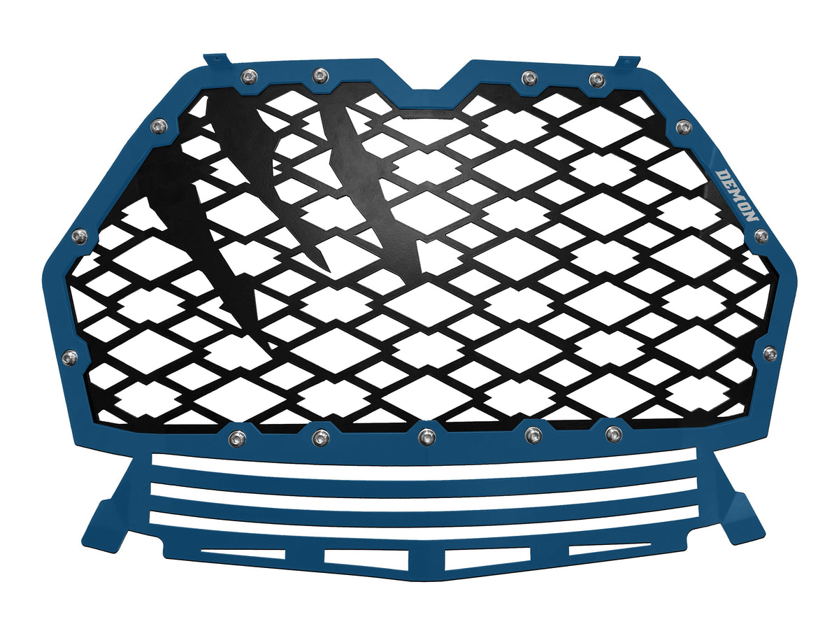 Demon Powersports 2017-2018 Polaris Demon Heavy Duty Front Grille - Blue PAFG-6002HD-B