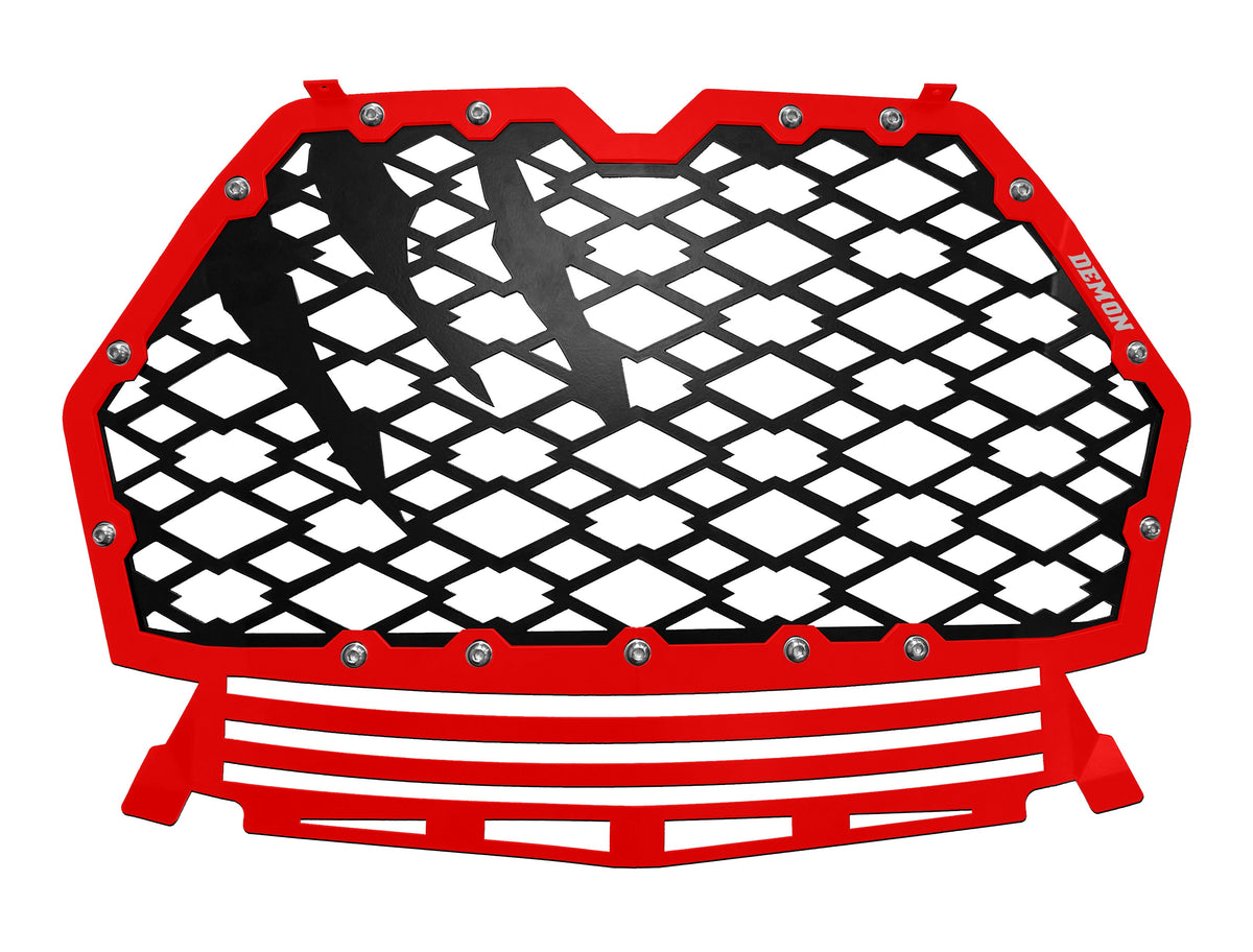 Demon Powersports 2017-2018 Polaris Demon Heavy Duty Front Grille - Red PAFG-6002HD-R