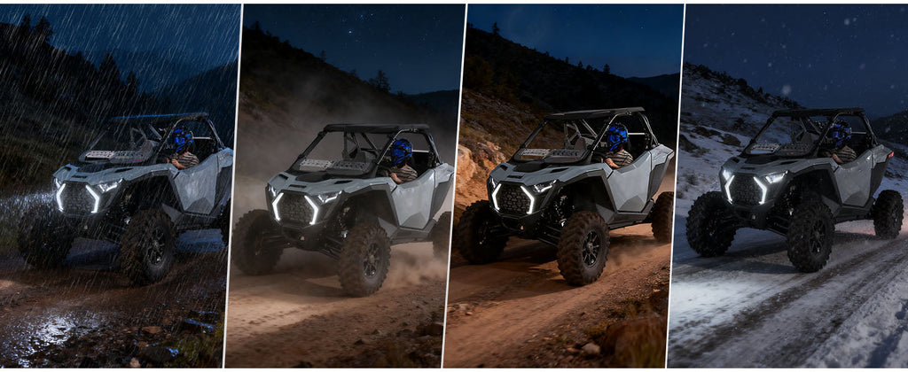 LED Grille Fang Lights for Polaris RZR Pro XP/Pro R/S 2025 Waterproof — manufacturer image 3