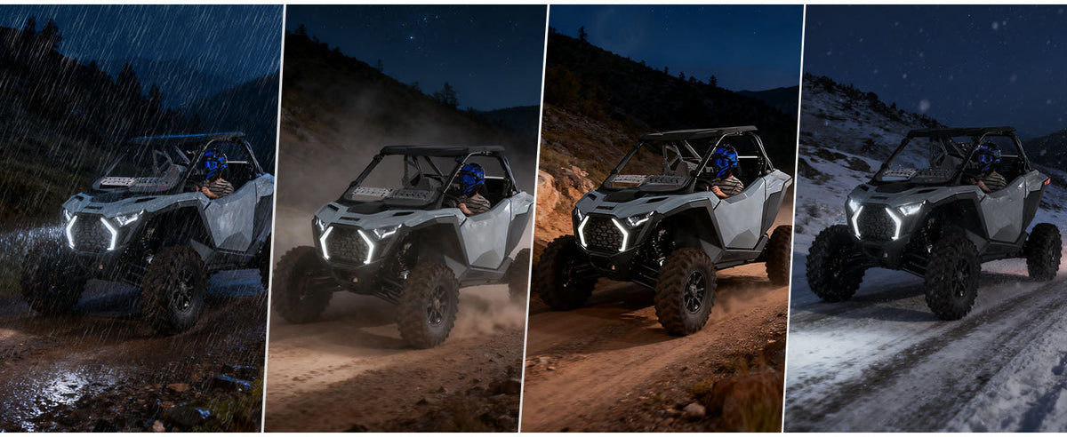 LED Grille Fang Lights for Polaris RZR Pro XP/Pro R/S 2025 Waterproof — manufacturer image 3