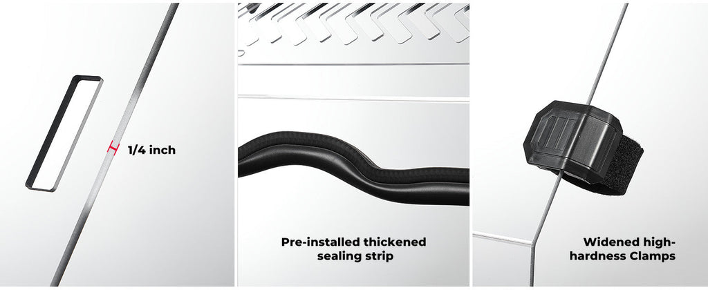 Front Vented Windshield for Polaris Ranger 800/XP 800/Crew (Not Fit Midsize) — manufacturer image 4