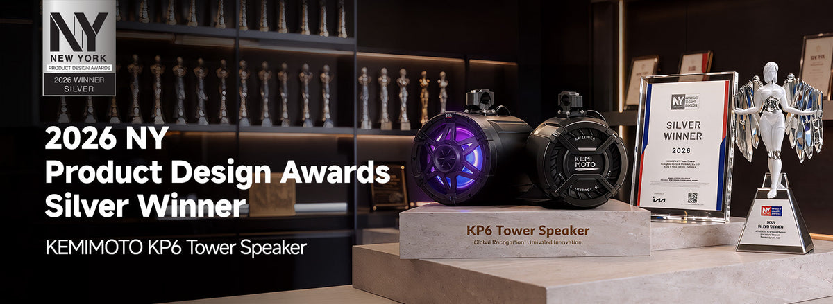 KP6 6.5" Universal Tower Speakers for UTV, ATV & Marine — manufacturer image 2